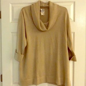 Beautiful Beige Gold sweater.3x